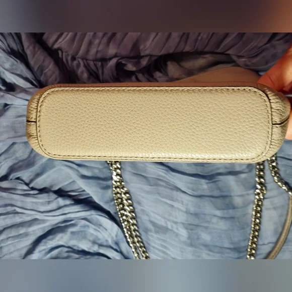 Kate Spade New York: Sm Polly Convertible Crossbody Chain Strap Purse Taupe Gray - Picture 4 of 10